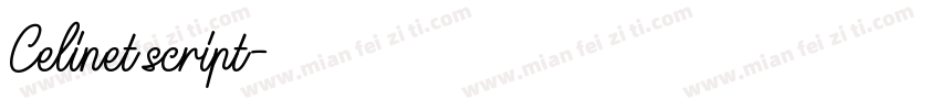 Celinet script字体转换